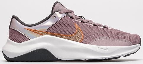 Różowe buty sportowe Nike z płaską podeszwą sznurowane