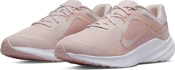 Różowe buty sportowe Nike z tkaniny z płaską podeszwą