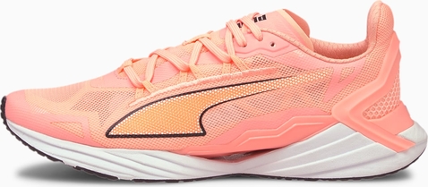 Różowe buty sportowe Puma sznurowane z płaską podeszwą