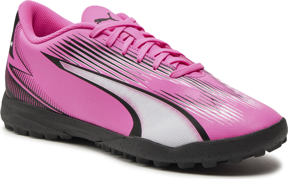 Różowe buty sportowe Puma w sportowym stylu sznurowane