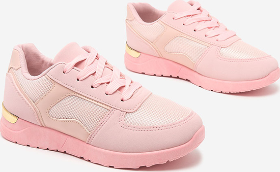 Różowe buty sportowe Royalfashion.pl w sportowym stylu