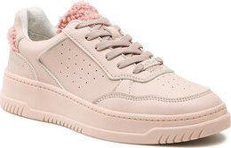 Różowe buty sportowe S.Oliver sznurowane w sportowym stylu