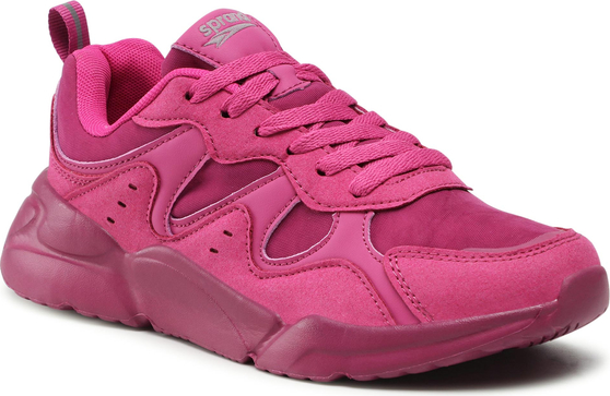 Różowe buty sportowe Sprandi z płaską podeszwą w sportowym stylu