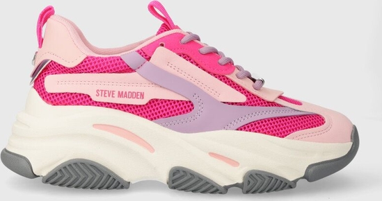 Różowe buty sportowe Steve Madden w sportowym stylu