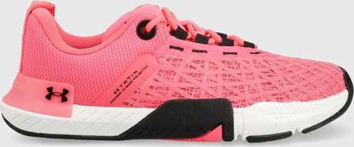 Różowe buty sportowe Under Armour sznurowane