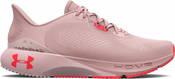 Różowe buty sportowe Under Armour z płaską podeszwą sznurowane w sportowym stylu