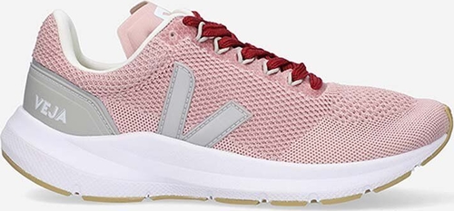 Różowe buty sportowe Veja sznurowane