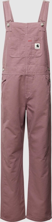 Różowe jeansy Carhartt WIP z bawełny