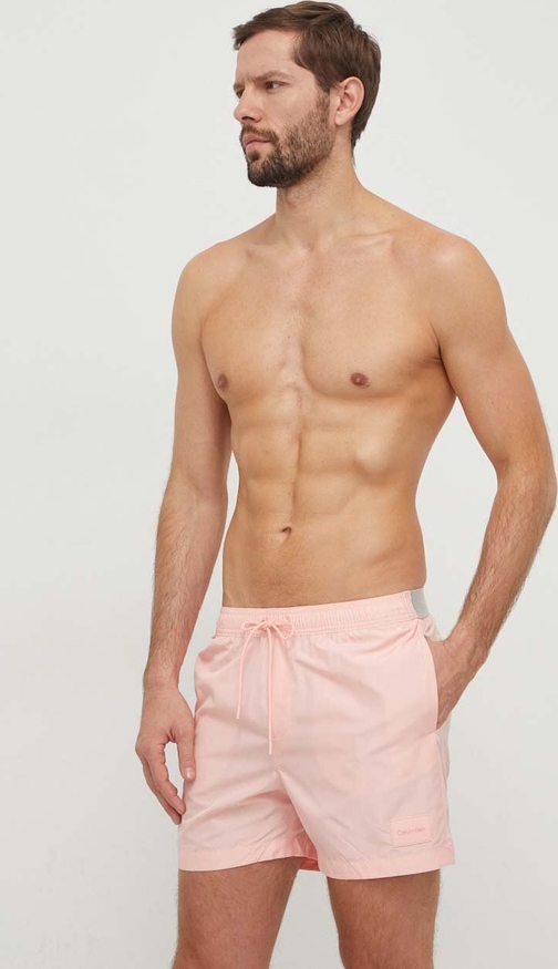 Różowe kąpielówki Calvin Klein
