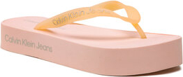 Różowe klapki Calvin Klein