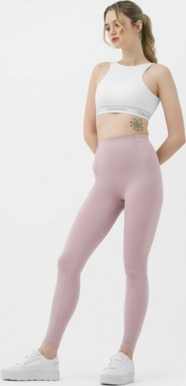 Różowe legginsy Calvin Klein w sportowym stylu