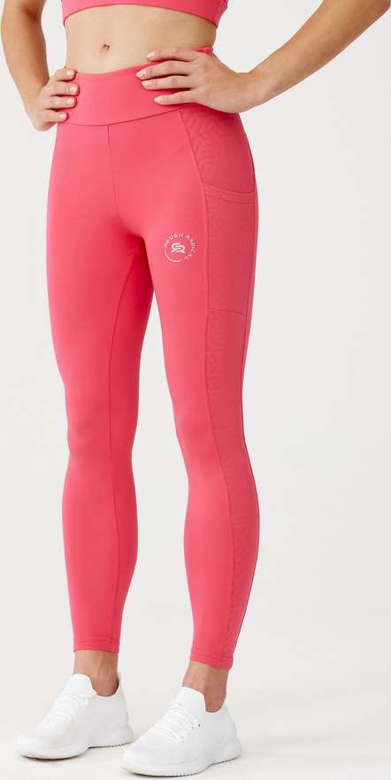 Różowe legginsy Rough Radical w sportowym stylu