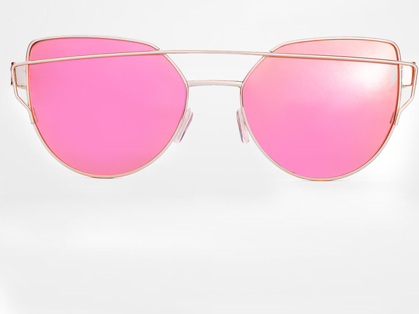 Różowe okulary damskie Gepetto
