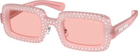 Różowe okulary damskie Miu Miu