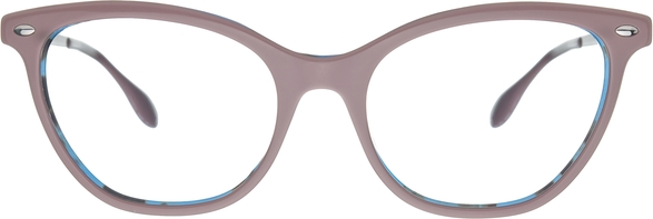 Różowe okulary damskie Ray-Ban w stylu glamour ze skóry