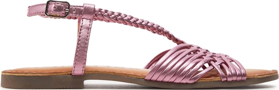 Różowe sandały GIOSEPPO z klamrami w stylu casual