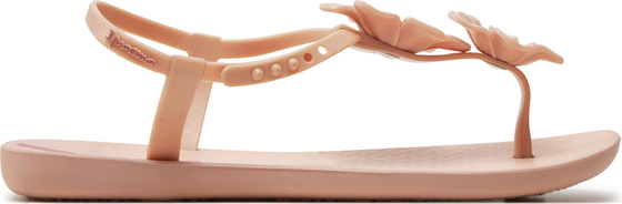 Różowe sandały Ipanema z płaską podeszwą z klamrami