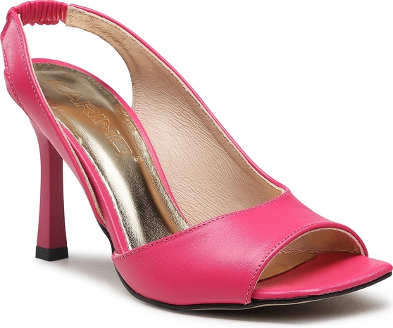 Różowe sandały Karino z klamrami