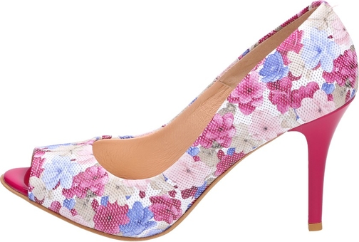 Różowe sandały Suzana w stylu vintage