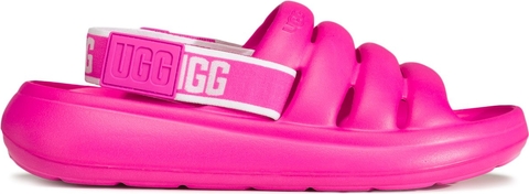 Różowe sandały UGG Australia z płaską podeszwą