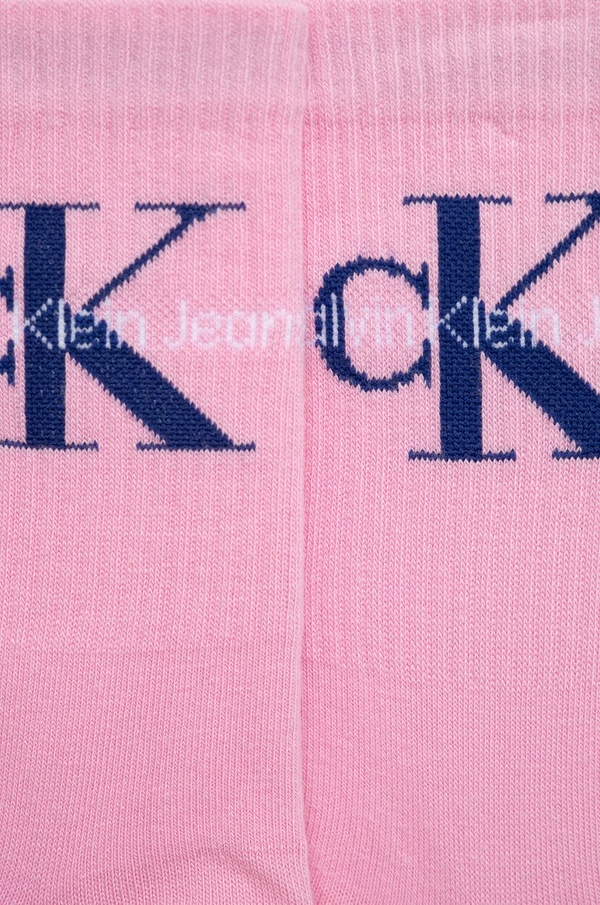Różowe skarpetki Calvin Klein