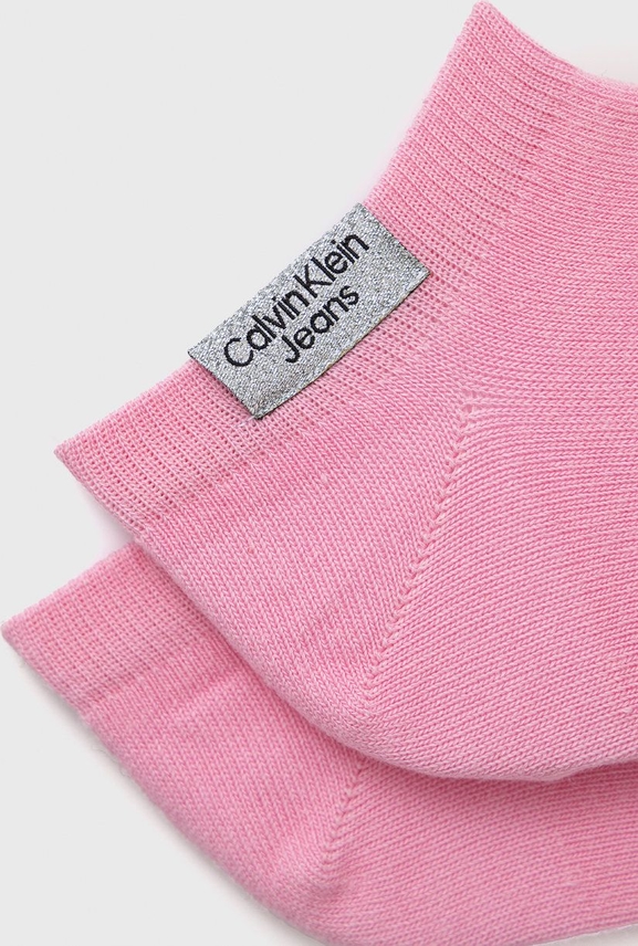 Różowe skarpetki Calvin Klein