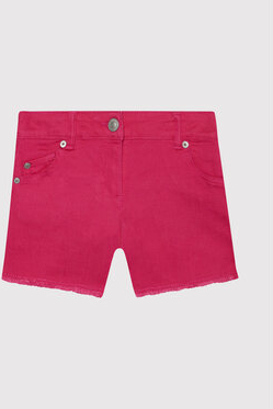 Różowe spodenki dziecięce United Colors Of Benetton z jeansu