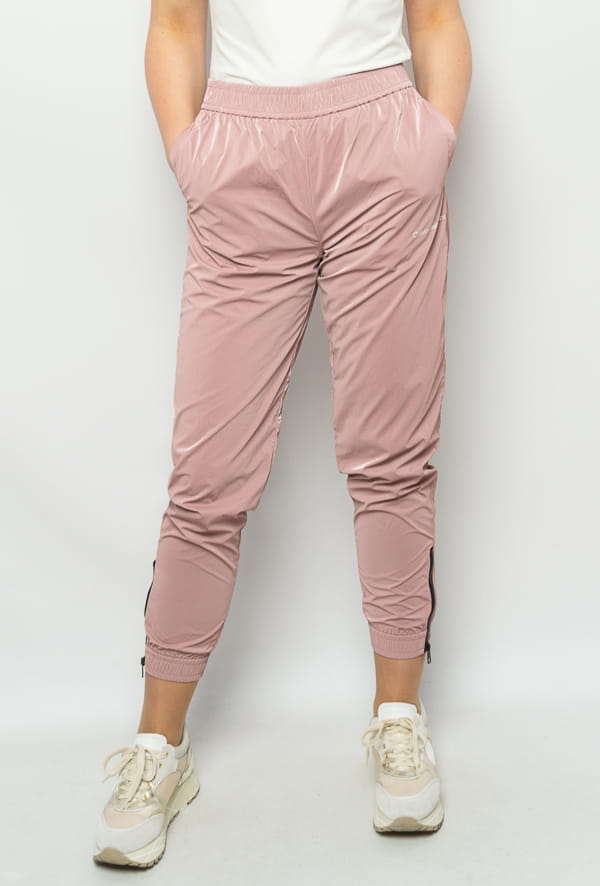 Różowe spodnie Calvin Klein z dresówki w stylu casual