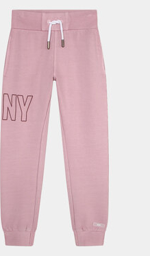 Różowe spodnie dziecięce DKNY