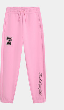 Różowe spodnie dziecięce Karl Lagerfeld
