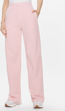 Różowe spodnie Guess w stylu retro