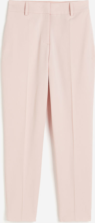 Różowe spodnie H & M z tkaniny