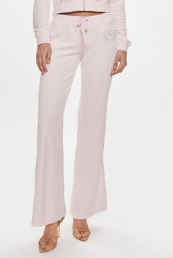 Różowe spodnie Juicy Couture w stylu retro
