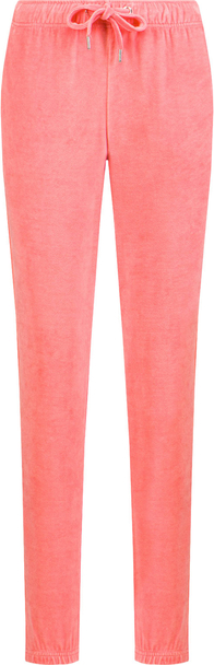 Różowe spodnie Juvia z dresówki w stylu klasycznym