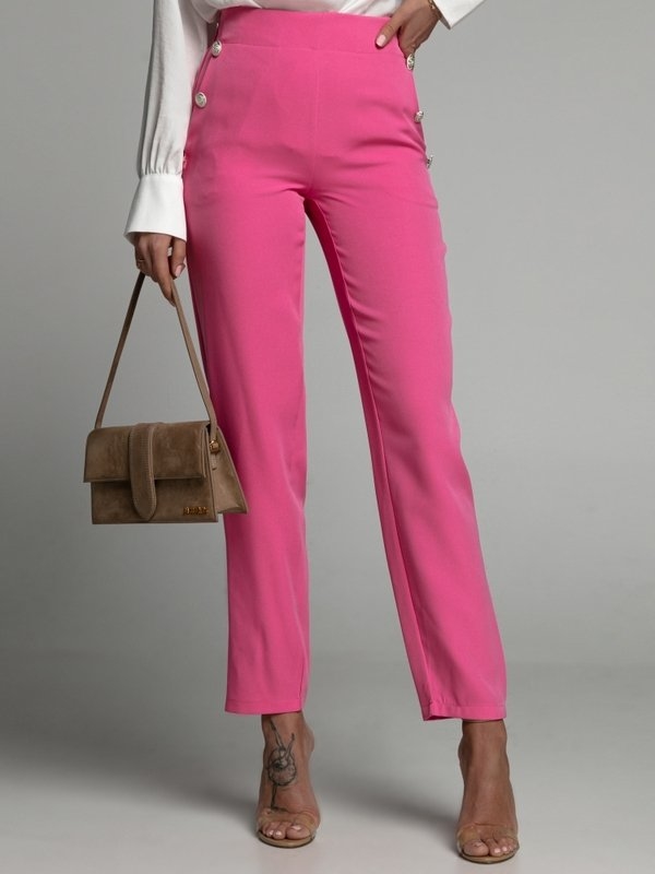 Różowe spodnie Lisa Mayo