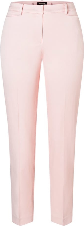 Różowe spodnie More & More z bawełny w stylu casual