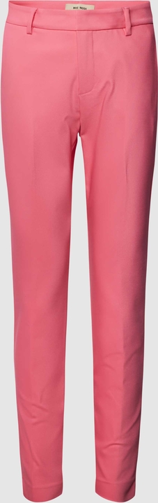 Różowe spodnie Mos Mosh w stylu casual z bawełny