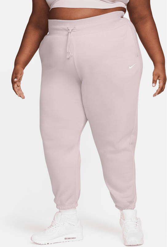 Różowe spodnie Nike z dresówki