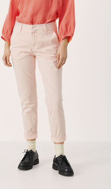 Różowe spodnie Part Two w stylu casual