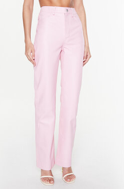 Różowe spodnie Remain w stylu casual