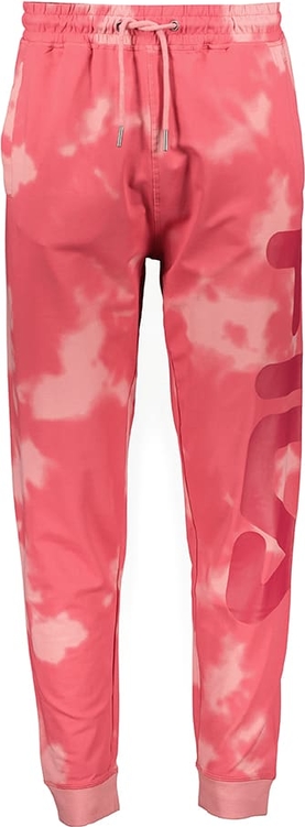 Różowe spodnie sportowe Fila w sportowym stylu z dresówki