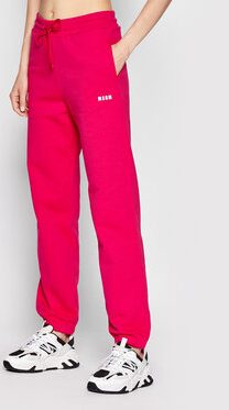 Różowe spodnie sportowe MSGM