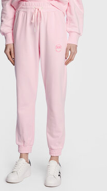 Różowe spodnie sportowe Pinko