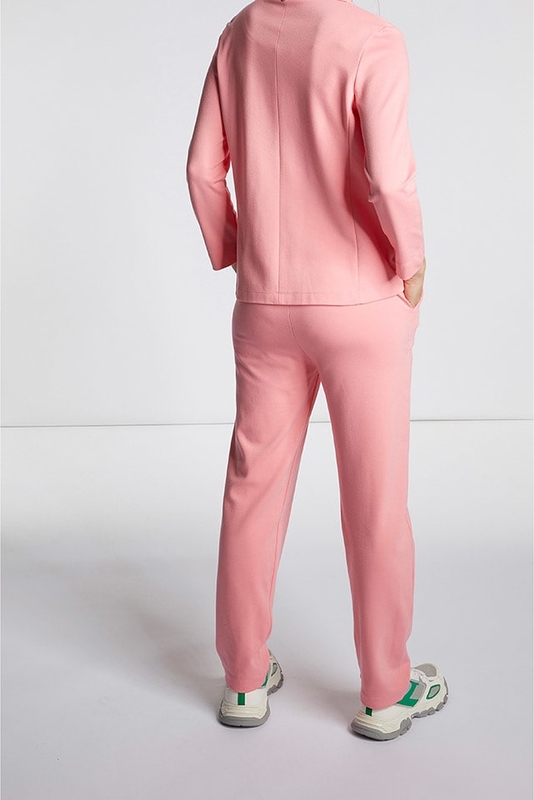 Różowe spodnie sportowe Rich & Royal z dresówki