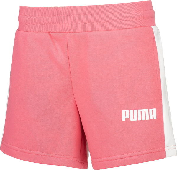 Różowe szorty Puma w sportowym stylu z bawełny