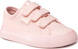 Różowe trampki dziecięce DC Shoes na rzepy dla dziewczynek