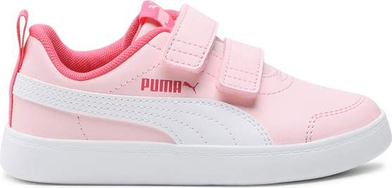 Różowe trampki dziecięce Puma na rzepy