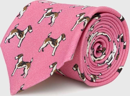 Różowy krawat POLO RALPH LAUREN