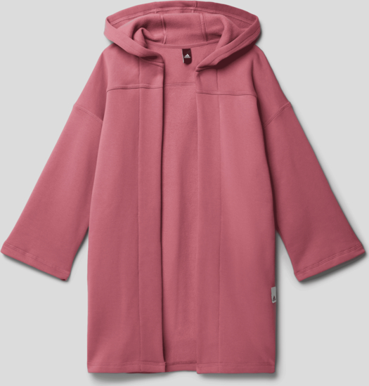Różowy płaszcz dziecięcy Adidas Sportswear z bawełny