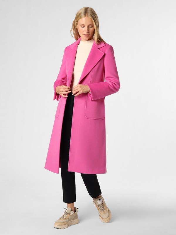 Różowy płaszcz Max & Co. z wełny